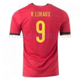 Herre Fotballdrakter Belgia Romelu Lukaku 9 Hjemme Euro 2020 Kortermet